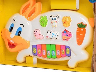 Rabbit Musical Piano Toy | Animal Sounds, Lights & Music