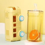 Bus-Shaped Water Bottle with Straw - Image 7