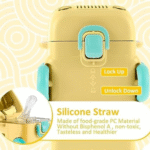 Bus-Shaped Water Bottle with Straw - Image 6