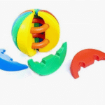 Multi-Color Stacking Linking Ball Toy for Toddlers - Montessori Educational Roll Ball Sensory Toy India - Image 3