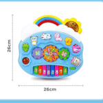 Battery Operated Multifunctional Rainbow Piano with Funny Animal Sounds, Music and Lights Early Learning Educational Toy for for Toddlers Birthday Gifts for Kids Boys Girls 3+ - Image 2