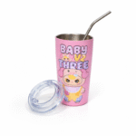 Stainless Steel Tumbler with Straw - Cute Cartoon Sipper Cup for Boys & Girls - Image 2