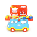 Kids Vehicle Set – 2-in-1 Kitchen / Doctor / Fashion Set with Accessories | Pretend Role Play Toy | Gift for Kids 3+ Years - Image 12