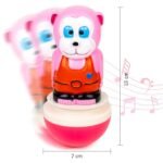 Rhythm Roly Poly Junior Monkey Push and Shake Wobbling Bell Sounds Musical Rattling Toy for New Born - Image 4