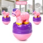 Unicorn Roly Poly Wobbling Bell Sounds Musical Rattling Toy - Image 5