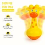 Giraffe Roly Poly Push and Wobble Sound Toy for Kids 8+ Months - Image 2