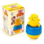 Leo Roly Poly Push and Shake Wobbling Bell Sounds Musical Rattling Toy for New Born Baby & Toddlers - Image 5
