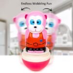 Rhythm Roly Poly Junior Monkey Push and Shake Wobbling Bell Sounds Musical Rattling Toy for New Born - Image 3