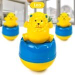 Leo Roly Poly Push and Shake Wobbling Bell Sounds Musical Rattling Toy for New Born Baby & Toddlers - Image 3