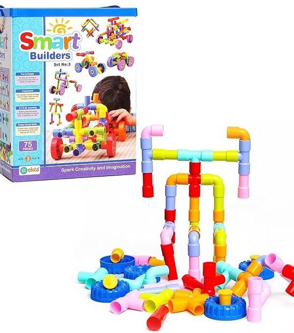 Smart Builders Building Blocks Set-3, Building Blocks for Kids, Block Game for Kids