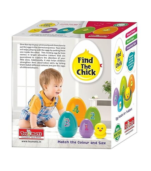 Find The Chick , toys for kids Puzzle Toy for Toddlers | Color & Shape Matching Game (Ages 12 Months+)