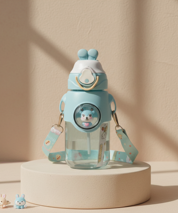 Deer Charm Sky Blue Water Bottle