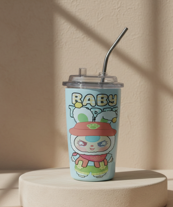 Blue "Baby Three" Stainless Steel Tumbler