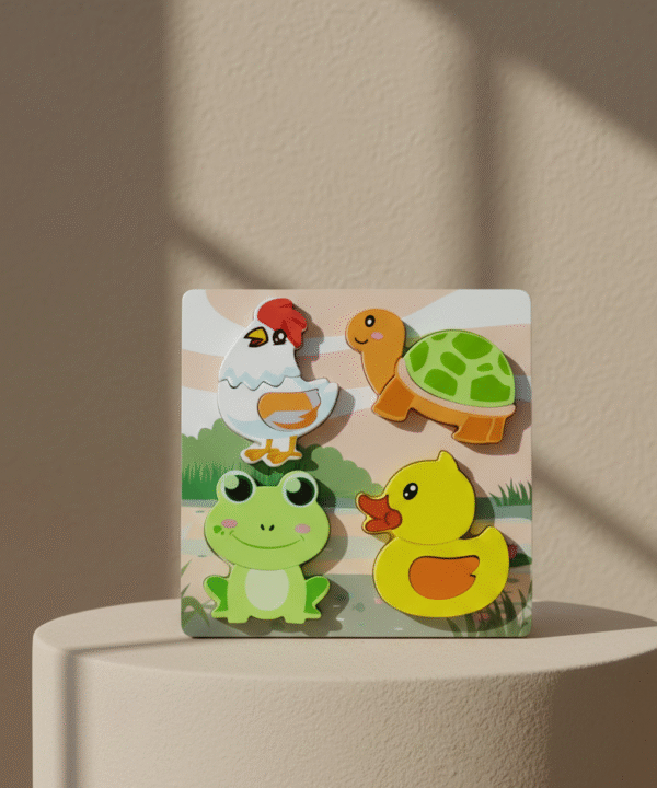 Farm & Pond Wooden Peg Puzzle