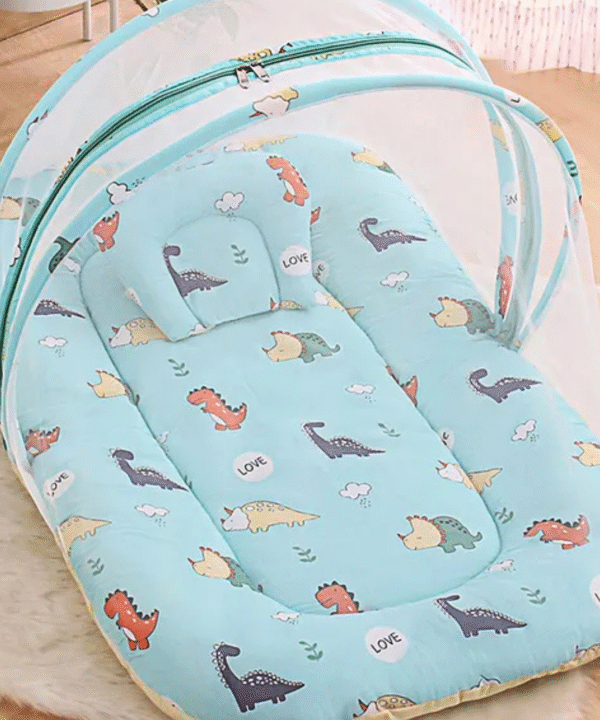 Cotton Bedding Set with Mosquito Net