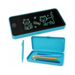 Writing Tablet Pencil Case for Kids 2 in 1 LCD Digital Slate, E-Note Pad, Pencil Box, Doodle Writing Board for School Going, Educational Toys for Kids - Image 3