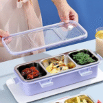 Steel Lunch Box - 3 Compartments - Image 3