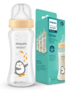 Philips Avent 330ml Anti-Colic Bottle | Penguin Edition | 6m+ Fast Flow