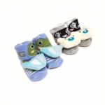 Soft 3D Plush Character Baby Socks (Set of 2) - Image 27