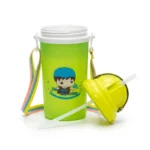 Kids' Straw Sipper Bottle with Adjustable Neck Strap - BPA-Free - 3 Colors - Image 4