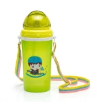 Kids' Straw Sipper Bottle with Adjustable Neck Strap - BPA-Free - 3 Colors - Image 6
