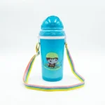 Kids' Straw Sipper Bottle with Adjustable Neck Strap - BPA-Free - 3 Colors - Image 8
