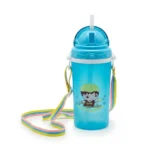 Kids' Straw Sipper Bottle with Adjustable Neck Strap - BPA-Free - 3 Colors - Image 10