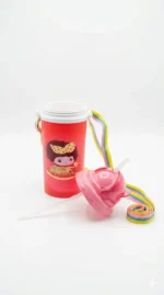 Kids' Straw Sipper Bottle with Adjustable Neck Strap - BPA-Free - 3 Colors - Image 9