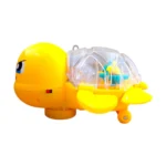 Light-Up Transparent Gear Turtle – Interactive STEM Learning Toy with Music & 3D Lighting Effects - Image 3