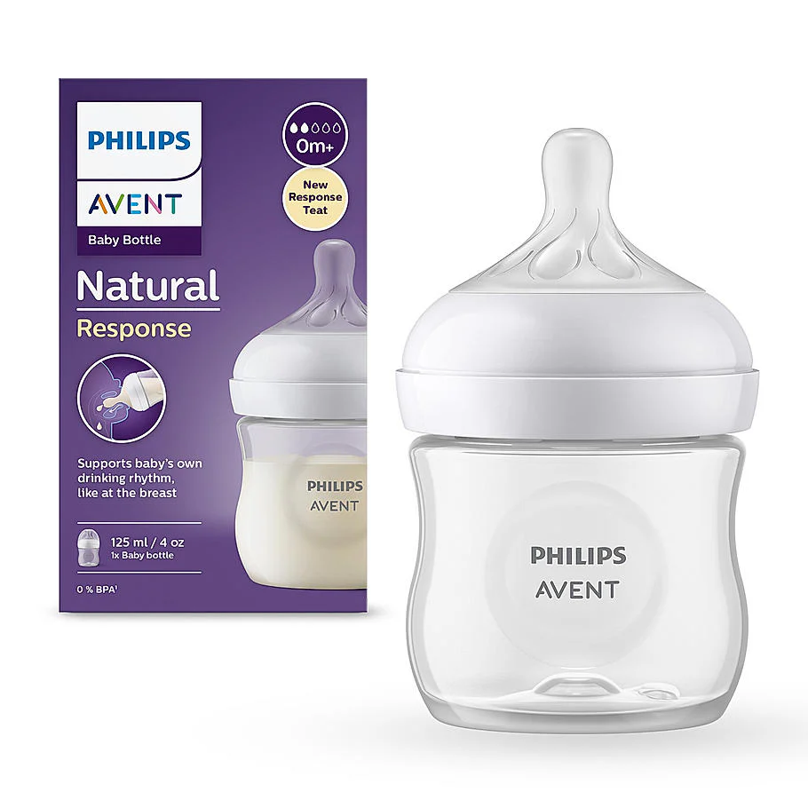SCY900_01_01_5fa566f4-1854-463e-beda-40aac273ef1d Philips Avent Natural Response Bottle | 125ml | Newborn Flow (0m+) - Image 1