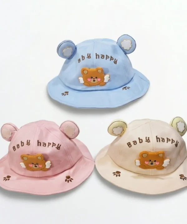 Happy Bear Ear Summer Cap | for Kids (1-2 Years)