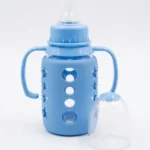 Glass Feeding Bottle with Protective Silicone Sleeve | 120ml - Image 5