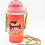 Kids' Straw Sipper Bottle with Adjustable Neck Strap - BPA-Free - 3 Colors - Image 5