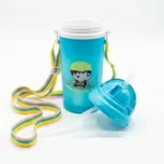 Kids' Straw Sipper Bottle with Adjustable Neck Strap - BPA-Free - 3 Colors - Image 7