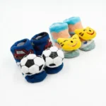 Soft 3D Plush Character Baby Socks (Set of 2) - Image 17