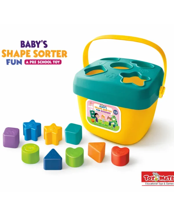 Toymate Preschool Shape Sorter – 10pc Educational Color & Shape Recognition Toy for Kids