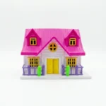 Interactive Miniature Dollhouse with Classic Shape Design – Ages 3+ - Image 2