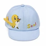 Seal Embroidered Baseball Hat | Modern Cotton Baby Sun Cap (6-18 Months) - Image 2