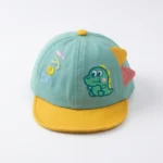 Baby Dinosaur Embroidered Soft Cotton Caps (6-18 Months) - Image 2