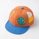 Baby Dinosaur Embroidered Soft Cotton Caps (6-18 Months) - Image 8