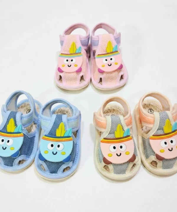 Tribal Tot Soft-Sole Mesh Sandals – Ultra-Lightweight First Walkers for Infants (0-9 Months)